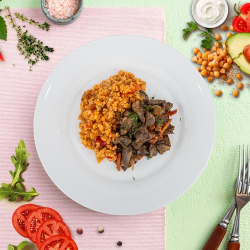 chicken-giblets-with-vegetables-and-bulgur